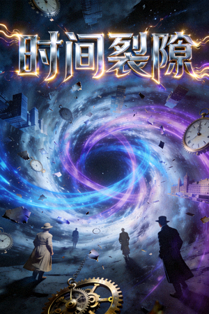 科幻短片《时间裂隙》封面，展示时空扭曲特效